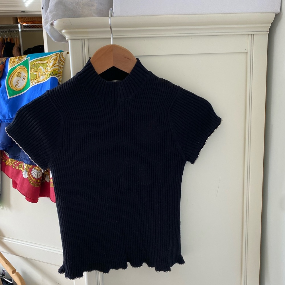 Zara Knit Blouse Top - Picture 2 of 9